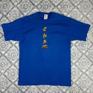 Vintage Disney Winnie The Pooh  Blue Size LARGE